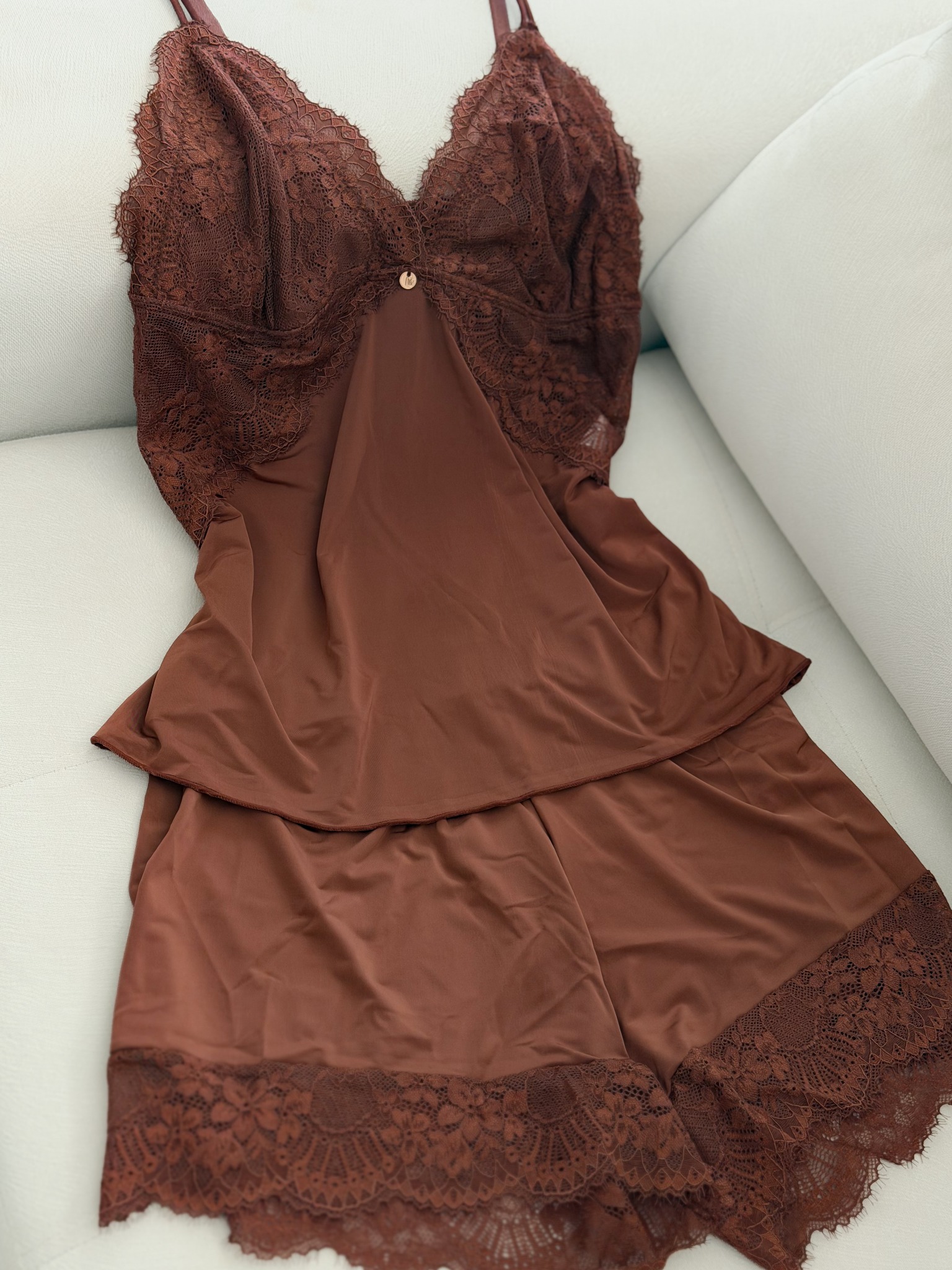 Baby Doll Sensual Love na cor Cappuccino