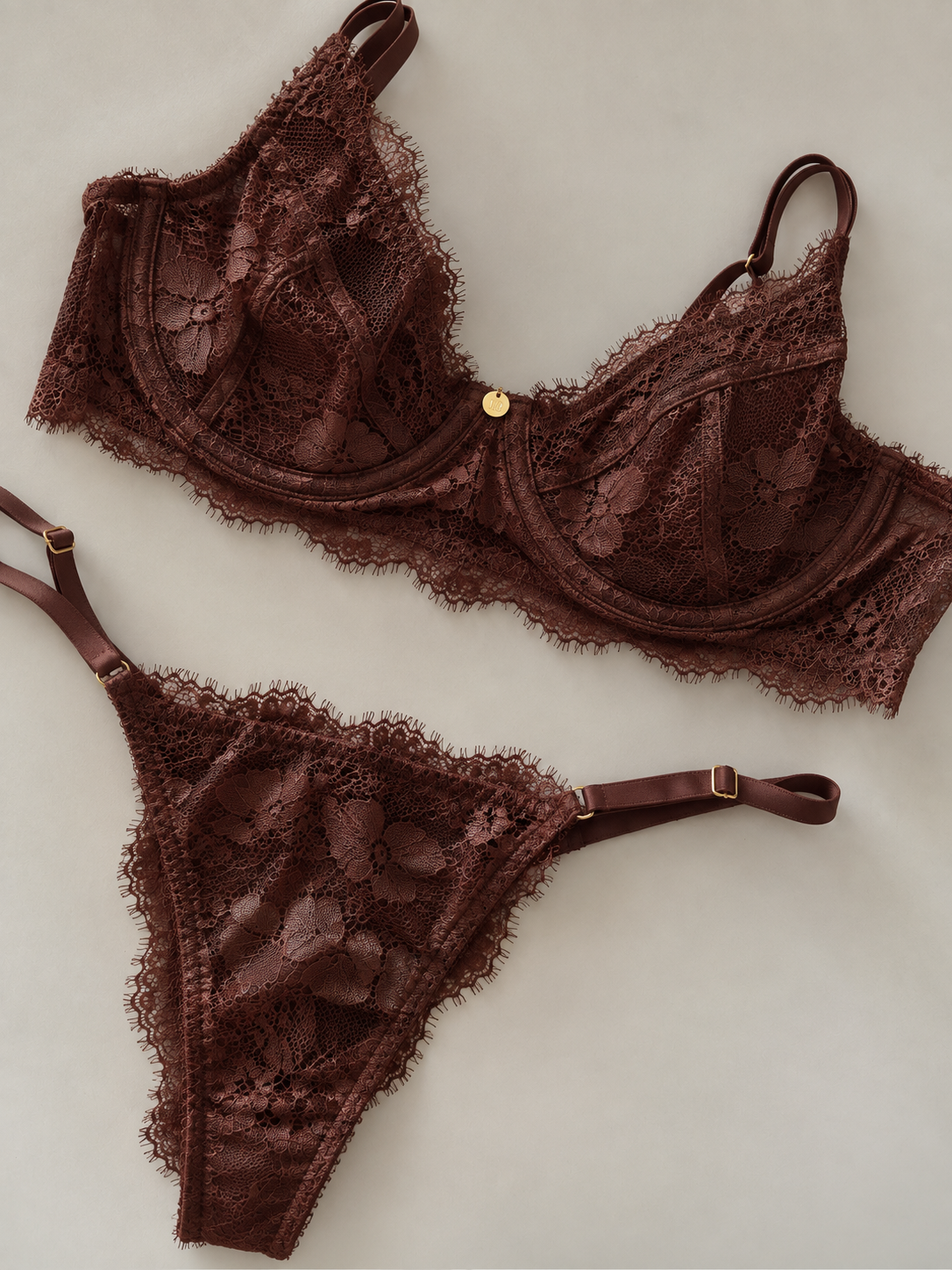 Conjunto Sensual Love em Cappuccino