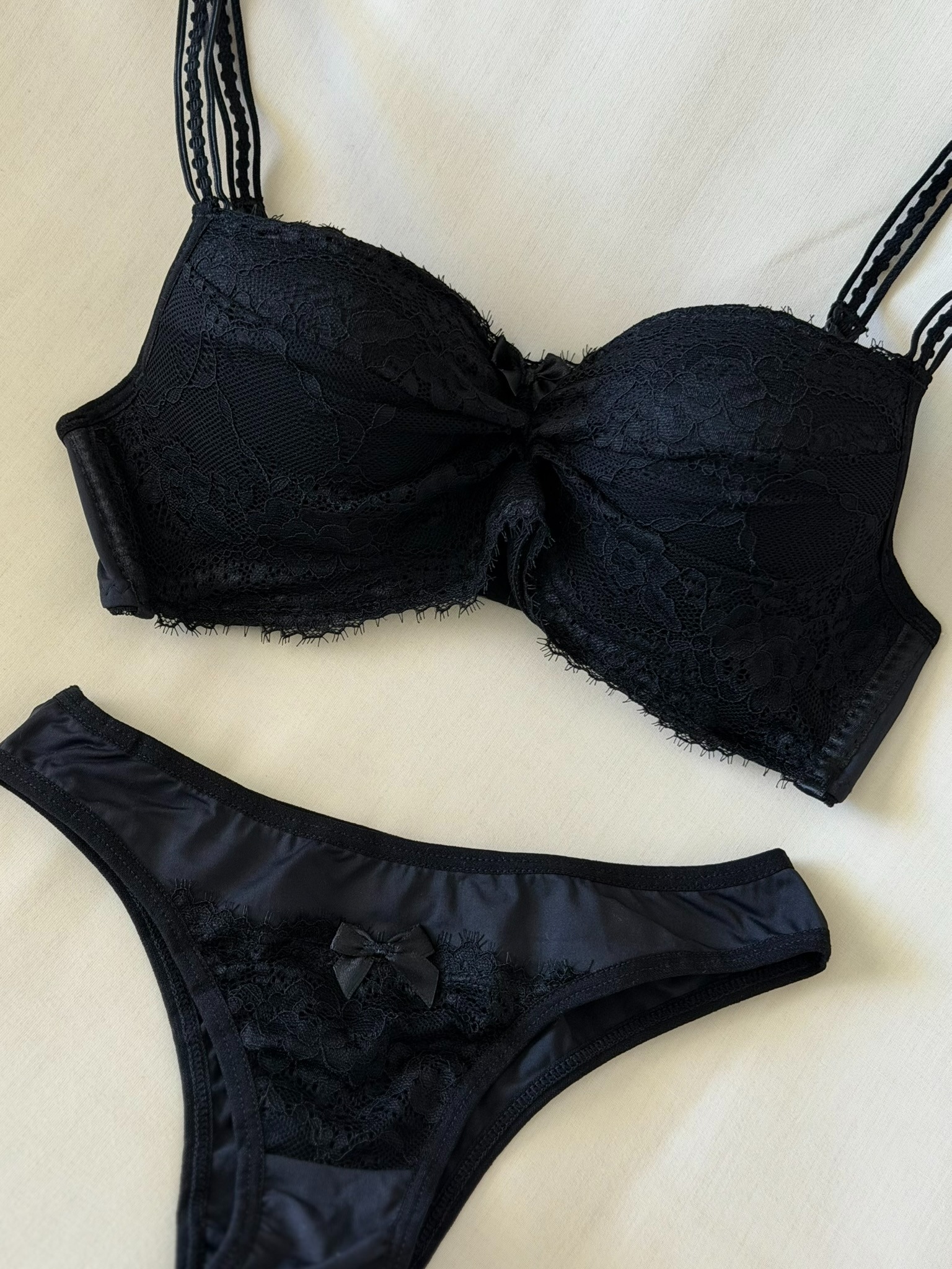 Conjunto Top Renda em Preto